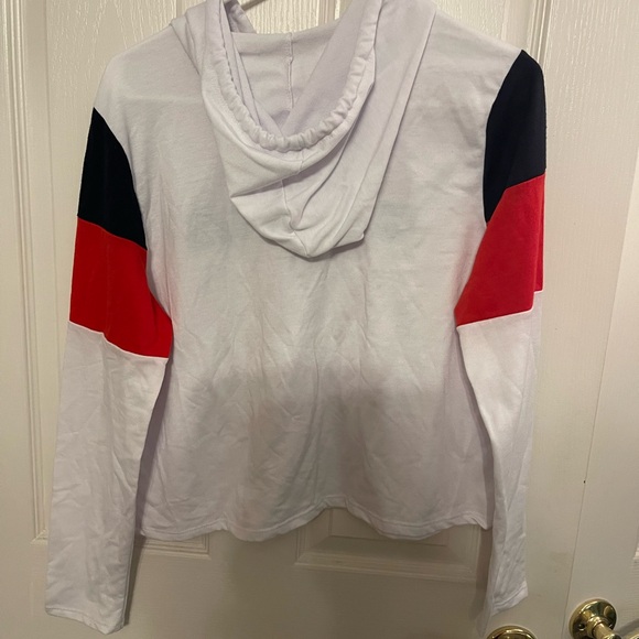 Extra White and Red Hoodie Sweatshirt - Picture 4 of 4
